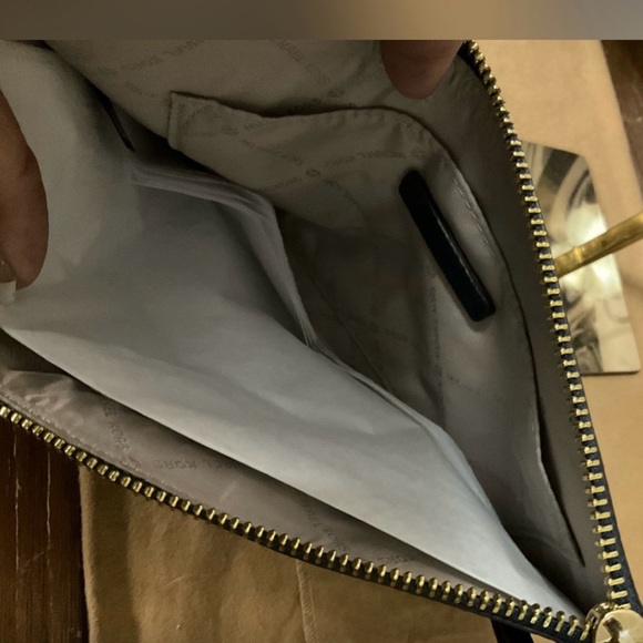 Michael Kors Navy Blue Clutch - Picture 3 of 4